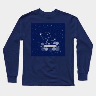 Phonendoscope, instrument, medicine, treatment, doctor, hospital, health, illustration, cover, night, cosmoc, space, galaxy, stars Long Sleeve T-Shirt